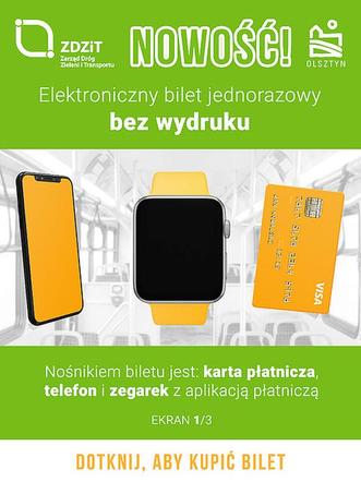 Olsztyn. Wirtualny bilet na karcie płatniczej - jak to zrobić?