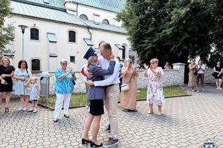 Zaręczyny w czasie święta policji w Pińczowie