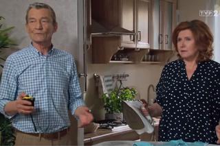 Barwy szczęścia, odcinek 1928. Stefan (Krzysztof Kiersznowski), Waleria (Ewa Ziętek)