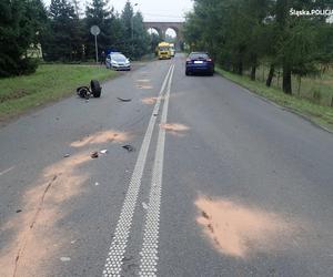 Wypadek w Rybniku. Zderzyły się dwa pojazdy