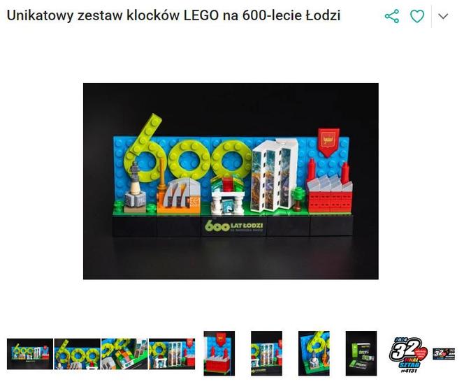 Unikatowy zestaw klocków LEGO na 600-lecie Łodzi
