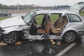 Wypadek na Wisłostradzie