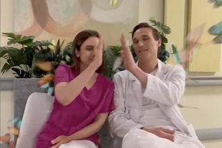 M jak miłość. Aneta (Ilona Janyst), Olek (Maurycy Popiel)