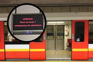 Utrudnienia w metrze. Wtargnięcie osób postronnych na torowisko