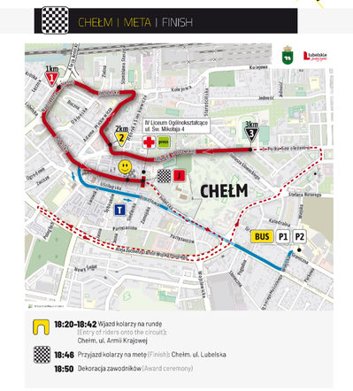 Tour De Pologne Chełm mapa