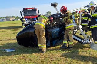 Wypadek wiatrakowca. Maszyna runęła na ziemię krótko po starcie