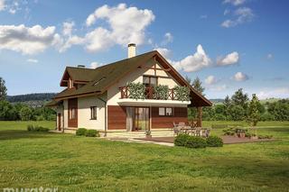 Projekt domu C358 Małe ranczo z katalogu Muratora - wizualizacje, plany, rysunek