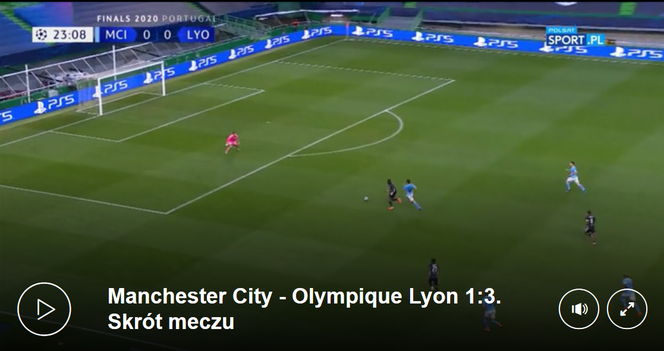 Skrót meczu Manchester City - Olympique Lyon