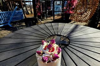 Wiosna w różowo niebieskiej szklarni