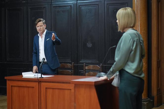 Pierwsza miłość, odcinek 3318: Grażyna (Grażyna Wolszczak), Michał (Wojciech Błach)