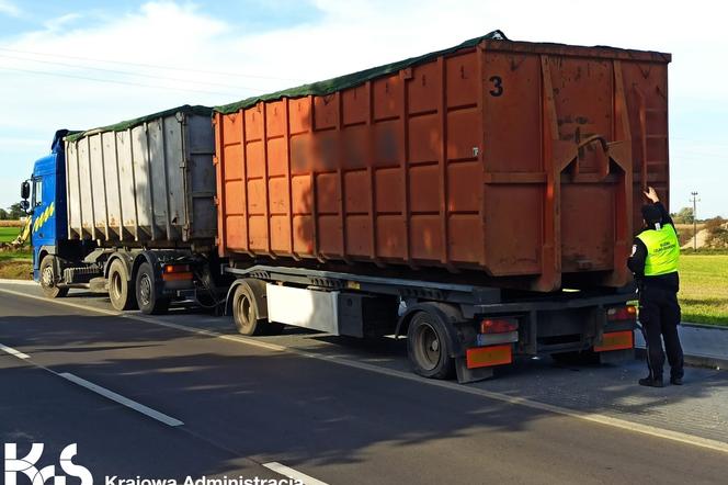 Nielegalny transport odpadów zatrzymany w kujawsko-pomorskiem