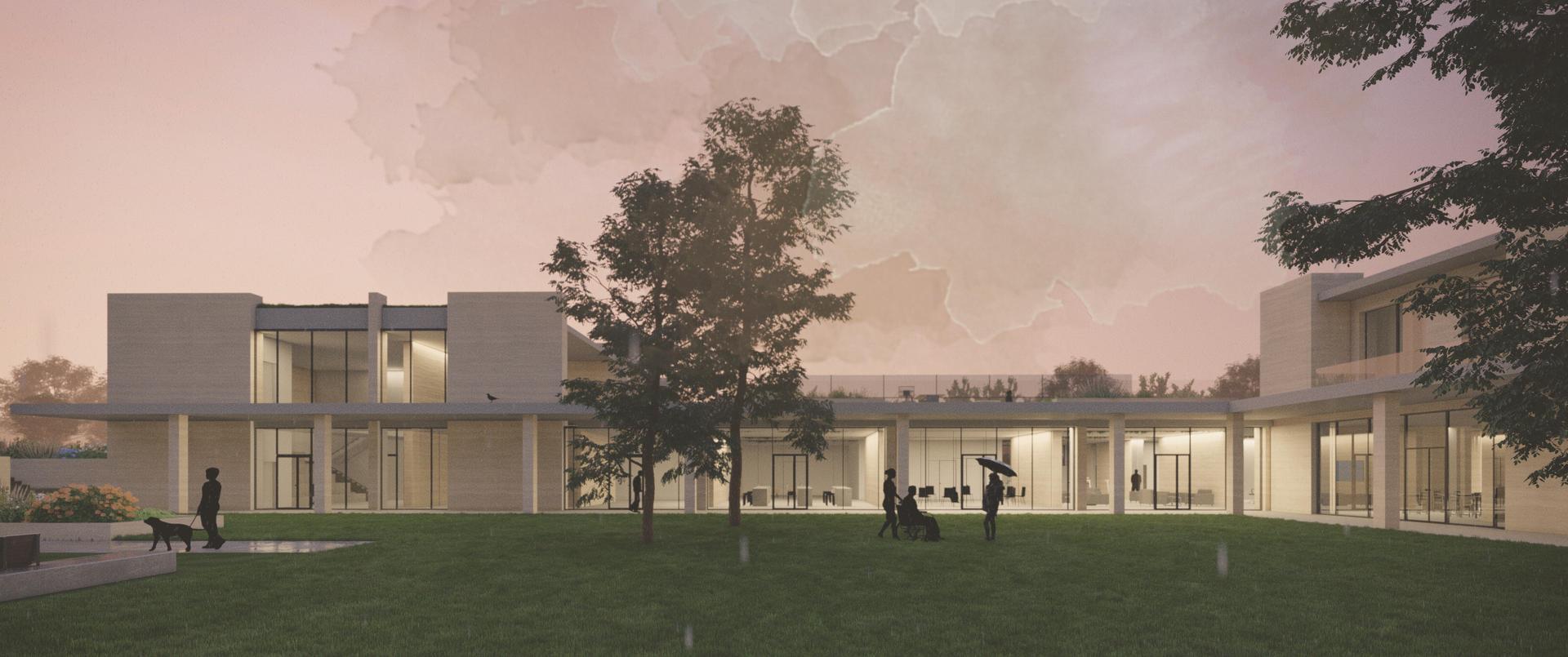 Widok od strony dziedzińca