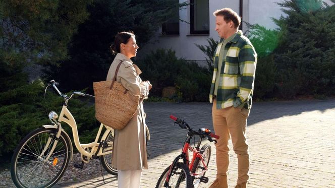 Barwy szczęścia odc. 3143. Kasia (Katarzyna Glinka), Łukasz (Michał Rolnicki)