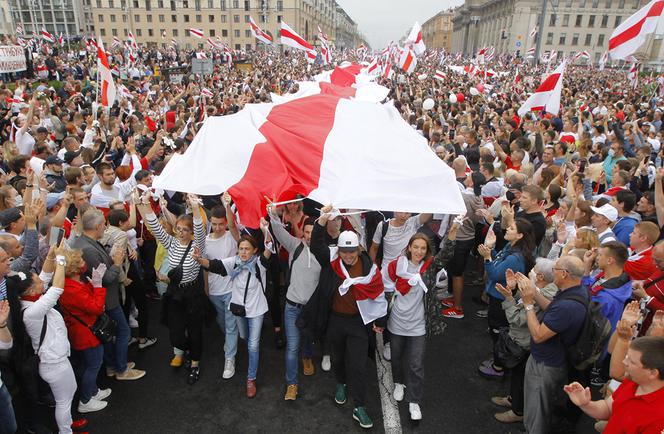 Wielka manifestacja na Białorusi