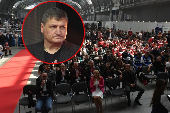 Andrzej Gołota na otwarciu V Forum Polskiego Boksu w Kielcach
