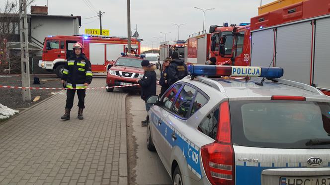 Potężny wybuch przy ul. Łowickiej w Bydgoszczy