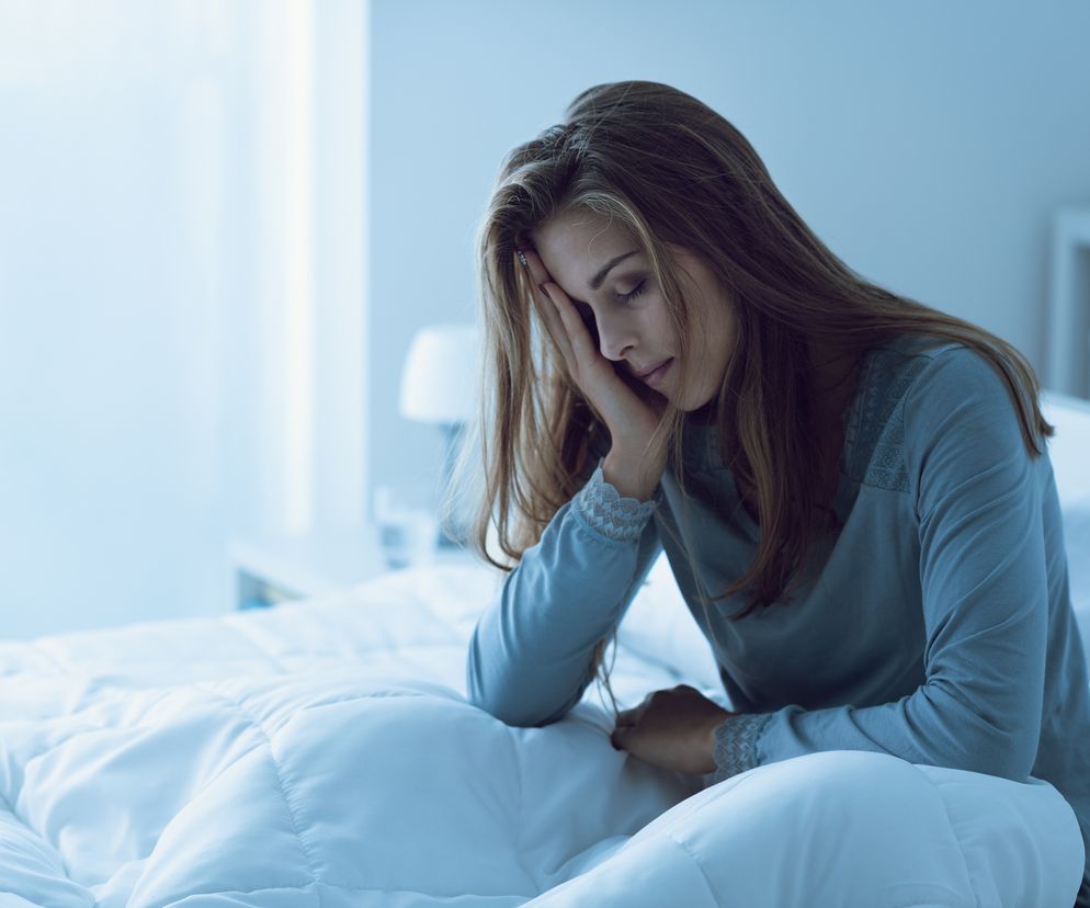 Kobieta nie może spać