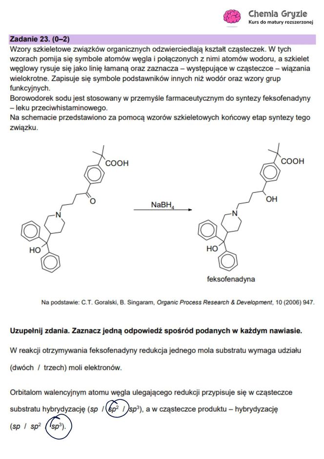 Matura chemia 2025: Odpowiedzi [16.05.2025] nowa formuła 2023