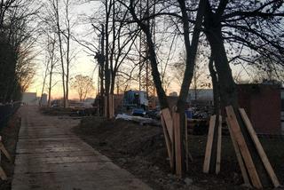 Budowa nowego lidla w Warszawie