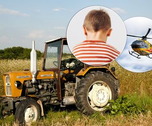 10-latek potrącony przez ciągnik, który sam prowadził! Zabrał go śmigłowiec. Koszmar w gospodarstwie pod Kielcami
