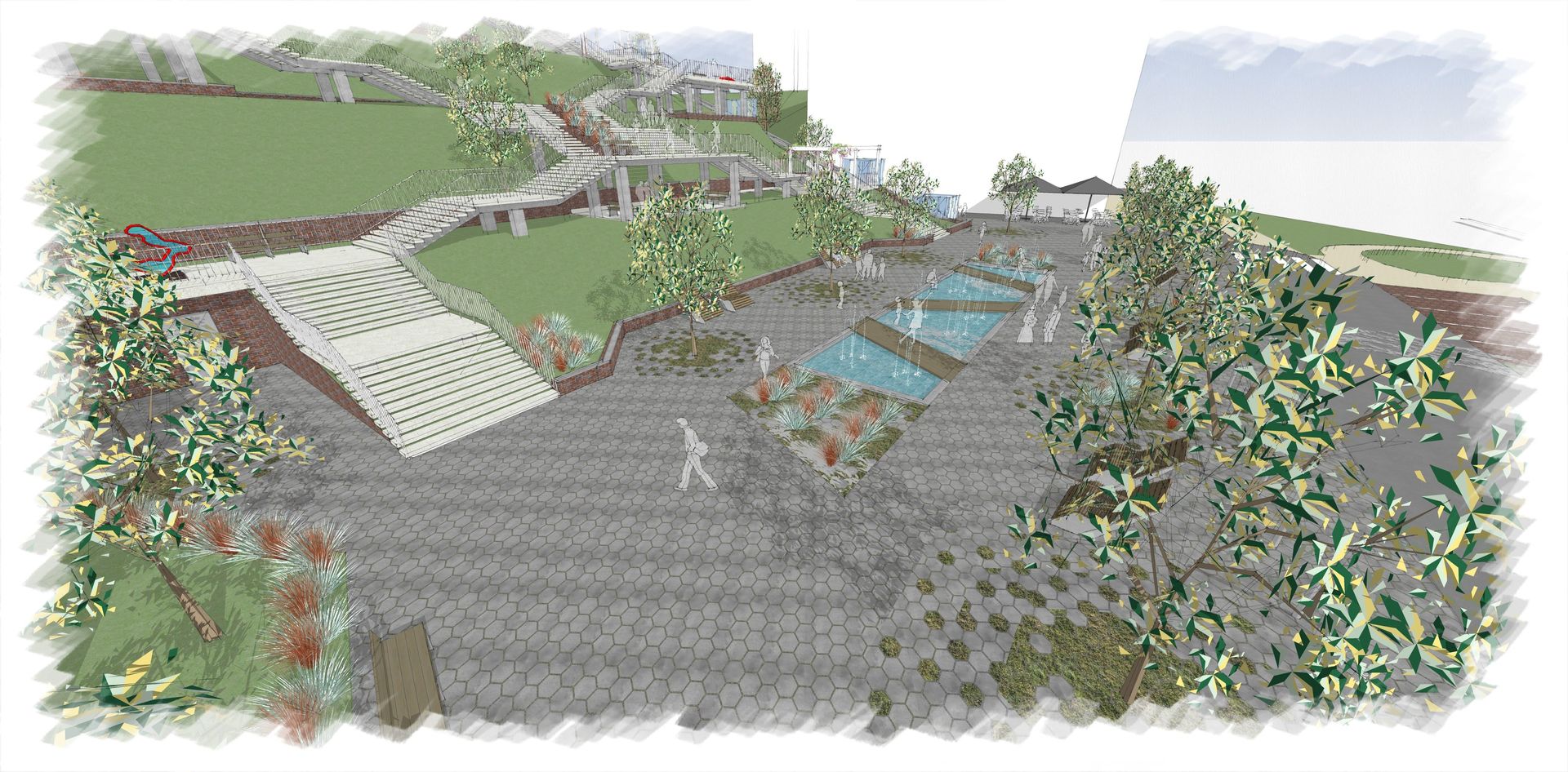 Schody Donikąd - wizualizacje