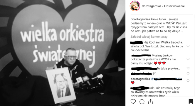 Gwiazdy żegnają Pawła Adamowicza
