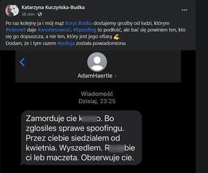 Żonie Borysa Budki grożono śmiercią. Nie damy się zastraszyć