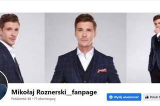 Mikołaj Roznerski (M jak miłość) fałszywy profil na Facebook-u
