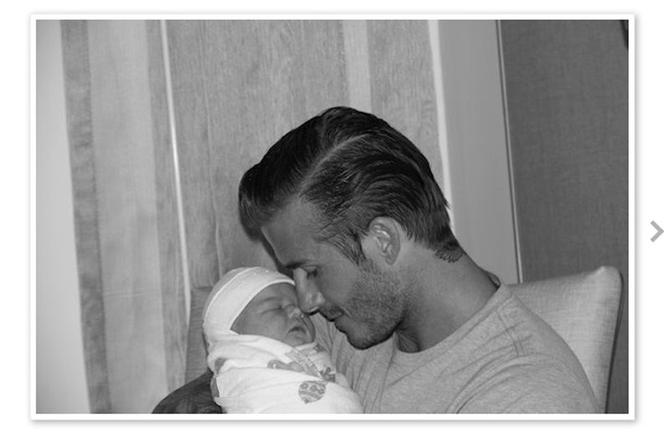 David Beckham, dziecko
