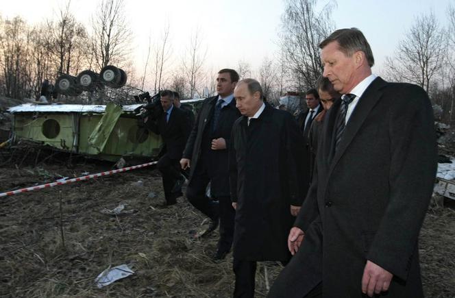 Putin na miejscu katastrofy z Smoleńsku 