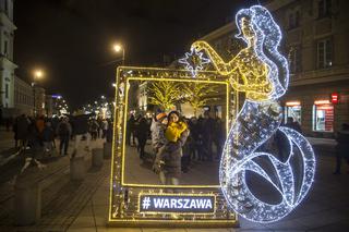 Świąteczne iluminacje w Warszawie