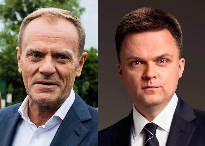 Donald Tusk i Szymon Hołownia
