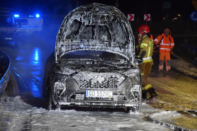 Pożar samochodu na S5