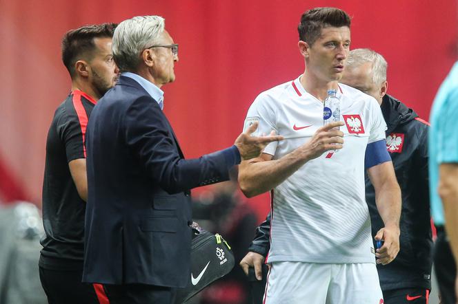 Polska na el. MŚ 2018 - Robert Lewandowski i Adam Nawałka