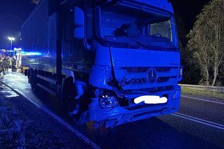 Wypadek na trasie Siedlce - Łuków, kierowca ranny