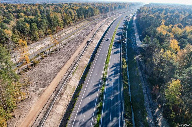 Tak wygląda obecnie budowa I części obwodnicy Zawiercia i Poręby. Ta część kończy się na węźle Kromołów