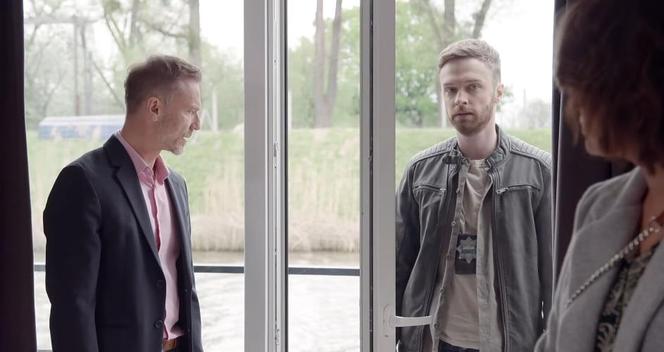 Pierwsza miłość, odcinek 3833. Laura (Katarzyna Maciąg), Adam Biernacki (Krystian Wieczorek)