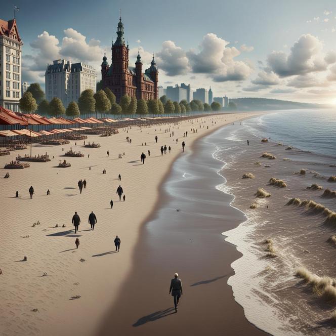 Zapytaliśmy o: Spacer po plaży w Gdyni w  2123 roku