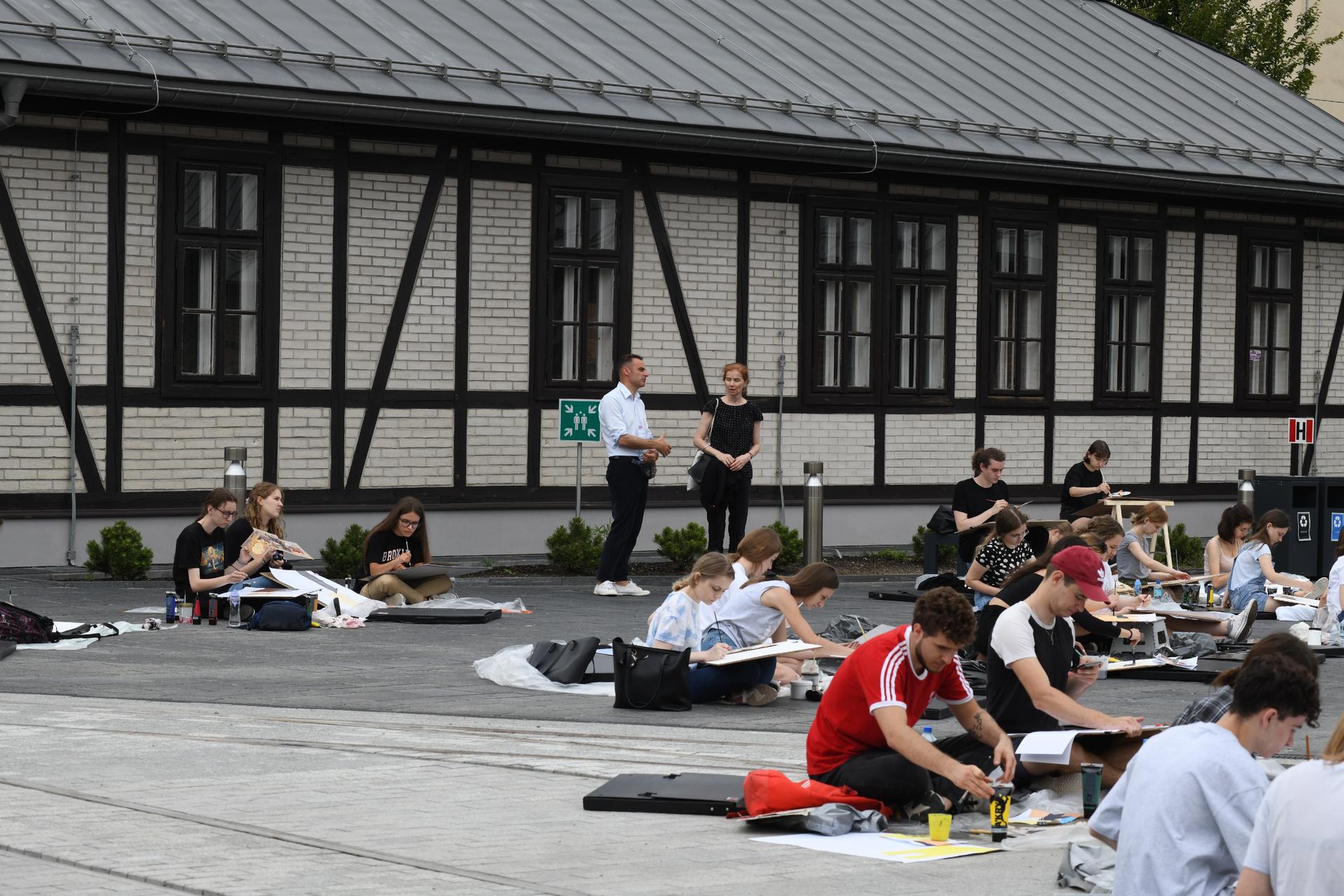 Plener malarski na Wydziale Architektury Politechniki Krakowskiej