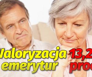 waloryzacja emerytur 13,24 proc.