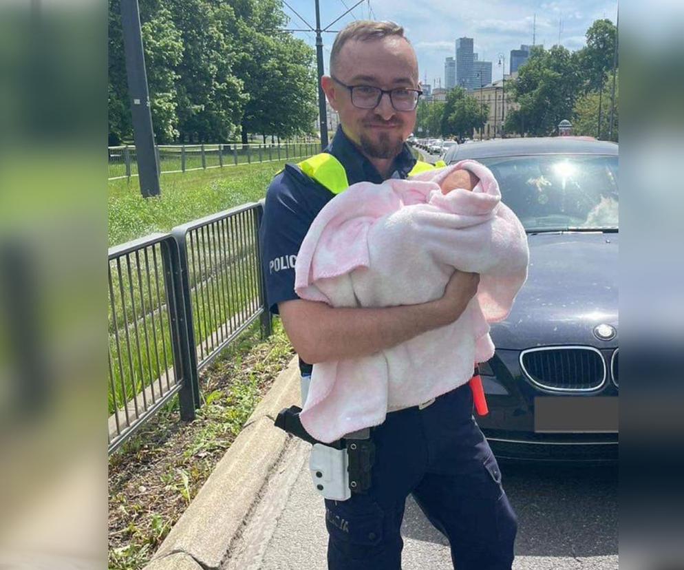 Sierżant Tomasz Grądzki uratował 11-dniowe niemowlę