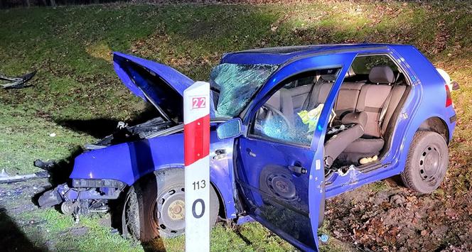 Groźny wypadek w Wołogoszczu w Lubuskiem