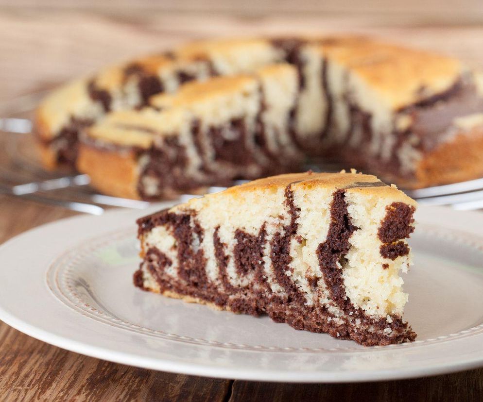 ciasto zebra z kaszy manny i kefiru