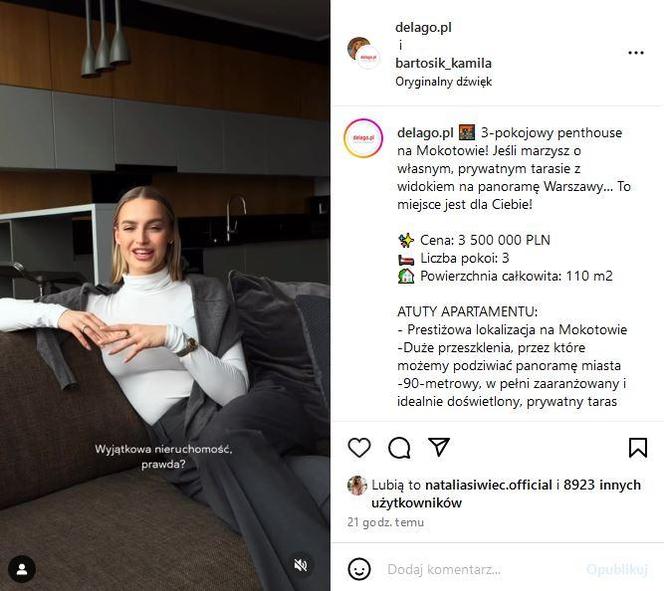 Karolina Pisarek sprzedaje apartament za 3,5 miliona 