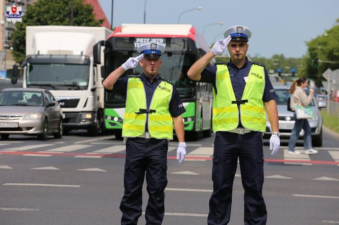 Policjanci sprawdzali swoje umiejętności na najbardziej ruchliwym skrzyżowaniu w Lublinie