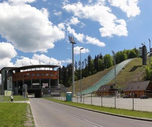 Most kolejowy nad doliną Łabajowa w Wiśle