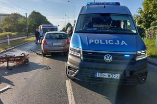 Tragiczny wypadek w Zgierzu. Motocyklista zderzył się z policyjnym radiowozem