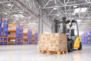 Oświetlenie punktowe, hala magazynowa