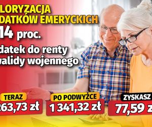 Waloryzacja dodatków emeryckich