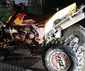 Wypadek śmiertelny w powiecie sandomierskim. Kierowca quada uderzył w ogrodzenie, zginął na miejscu!